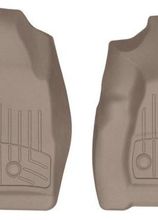 Автомобильные коврики в салон weathertech на cadillac escalade 02-06 передние бежевые кадиллак эскалейд