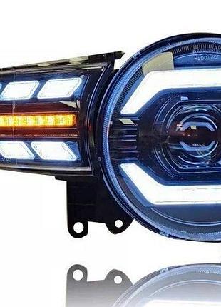 Передние альтернативная тюнинг оптика фары led на toyota fj cruiser full led 06-14 комплект тойота фдж крузер