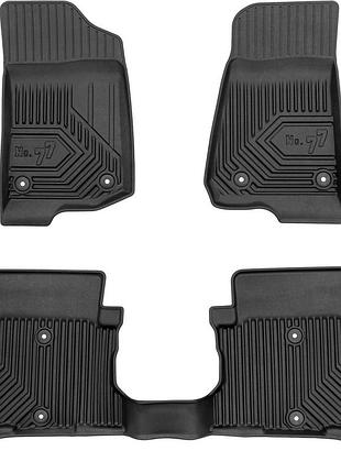 Автомобильные коврики в салон frogum 3d на jeep wrangler 4 4xe hybrid jl 21- джип вранглер черные