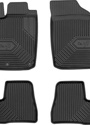 Автомобільні килимки поліки в салон frogum 3d для peugeot 206 1 98-12 пежо 206 чорні