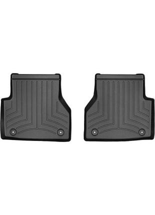 Автомобильные коврики в салон weathertech на audi a6 19- 2-й ряд черные ауди а6