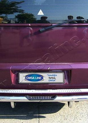 Накладки на задній бампер mercedes vito w638 1996-2003 матований захисні декоративні накладки на бампер