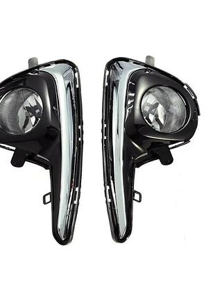 Противотуманные фары птф туманки dlaa на toyota yaris 18-20 ty-521w тойота ярис