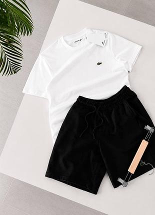 Костюм lacoste: футболка-шорты 2 пары носков в подарок!