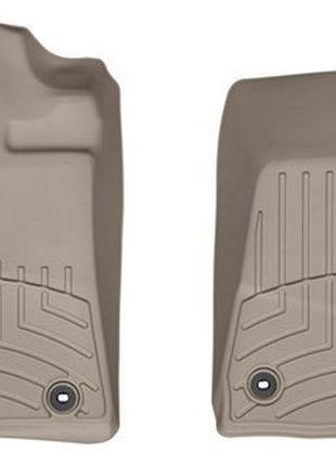 Автомобільні килимки поліки в салон weathertech на toyota land cruiser 200 13-21 передні бежеві тойота ленд крузер 200