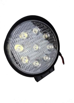 05-27w дальнє 115x115x55 lider додаткова світлодіодна протитуманна автофара led фара 12в 24в лідер