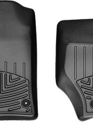 Автомобільні килимки поліки в салон weathertech на porsche cayenne 02-10 передні чорні порше кайен