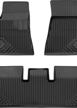 Автомобильные коврики в салон frogum 3d на tesla model 3 1 17- тесла модель 3 черные