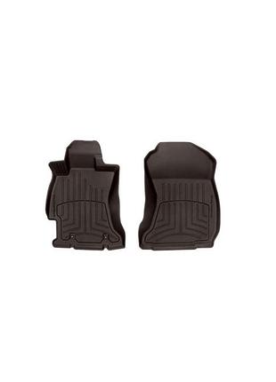 Автомобільні килимки поліки в салон weathertech на subaru forester 14-18 передні какао субару форестер