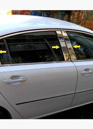 Накладки на стойки дверей peugeot 508 2010- sedan 6шт автомобильные декоративные накладки на авто