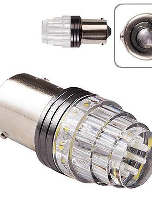 Автомобильная лампа pulso led 1156 9smd-2835 12v 7w 665lm белая габаритная lp-706656 уп. 10шт.