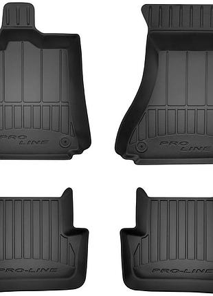 Автомобільні килимки поліки в салон frogum 3d для audi a4 4 b8 08-15 ауді а4 чорні