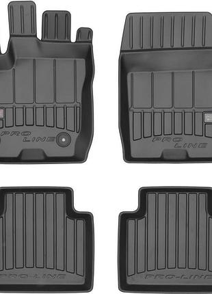 Автомобильные коврики в салон frogum 3d на ford transit courier 1 14- форд транзит черные