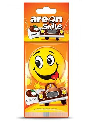 Освежитель воздуха areon сухой листок smile dry coconut