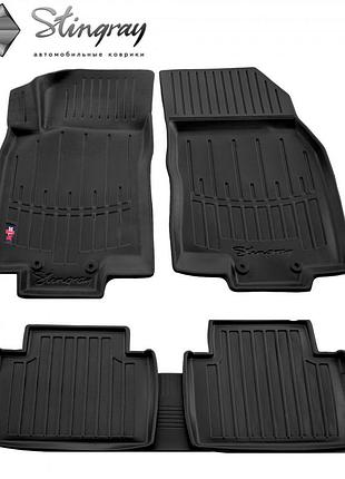 Автомобильные коврики в салон на nissan rogue t32 14-20 5шт черные stingray ниссан рог