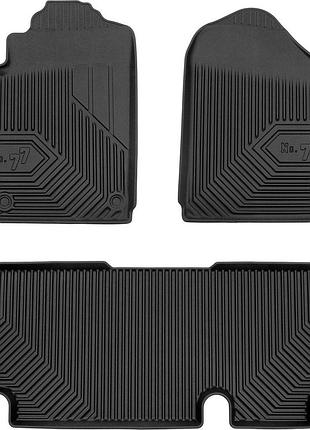 Автомобильные коврики в салон frogum 3d на mercedes v w447 14- 1-2 ряд мерседес в черные