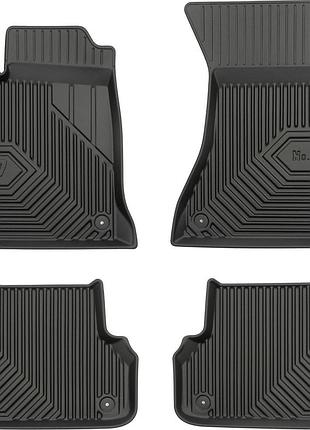 Автомобільні килимки поліки в салон frogum 3d для audi a4 5 b9 15- ауді а4 чорні