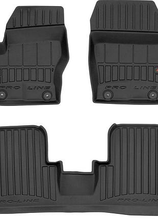 Автомобильные коврики в салон frogum 3d на ford c-max 1 10-19 1-2 ряд форд ц-макс черные