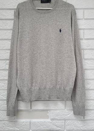 Светр polo ralph lauren у світло-сірому кольорі розмір l