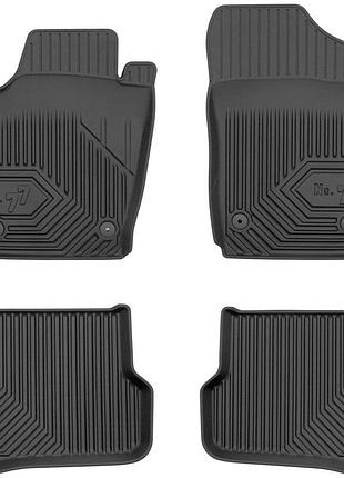 Автомобільні килимки поліки в салон frogum 3d для seat ibiza 4 08-17 сєат ібіца чорні