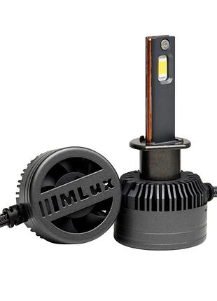 Светодиодные led автолампы mlux h1 black line 55вт 5000k 9-16v компл