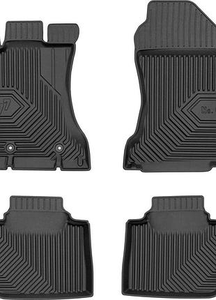 Автомобільні килимки поліки в салон frogum 3d для subaru wrx 3 15-21 субару врх чорні
