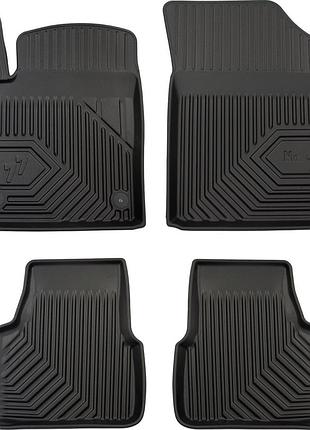 Автомобильные коврики в салон frogum 3d на skoda citigo 1 11-20 шкода ситиго черные