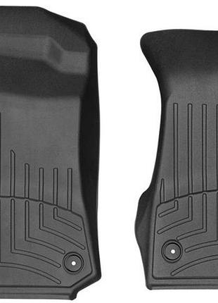 Автомобильные коврики в салон weathertech на audi a6 19- передние черные ауди а6