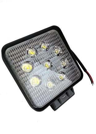 06-27w ближнє 110x110x50 lider додаткова світлодіодна протитуманна автофара led фара 12в 24в лідер