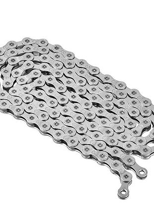 Цепь велосипедная grey's 9шв. s9 silver/silver 116 звеньев