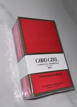 Good girl red жіночі парфуми carolina herrera ✨ 80 ml духи розкішний шлейфовий аромат