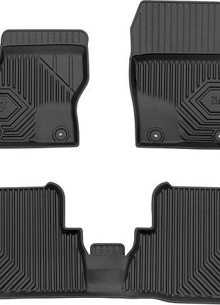 Автомобильные коврики в салон frogum 3d на ford grand c-max 1 10-19 1-2 ряд форд гранд ц-макс черные