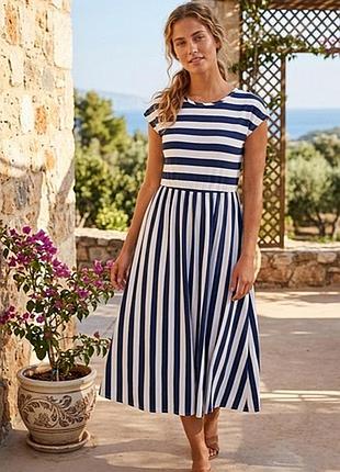 Міді сукня в асиметричну смужку shein 2xl
