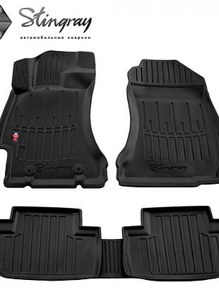 Автомобильные коврики в салон на subaru forester sj 12-18 5шт черные stingray субару форестер
