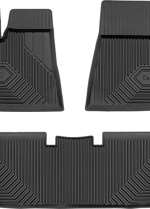 Автомобільні килимки поліки в салон frogum 3d для tesla model s 1 12- тесла модел с чорні