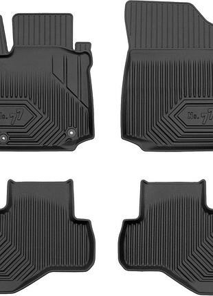 Автомобільні килимки поліки в салон frogum 3d для citroen c1 1 05-14 сітроен с1 чорні