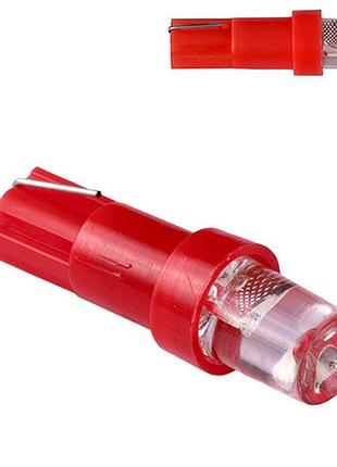 Автомобильная лампа pulso led t5 1smd-3030 12v 0.5w 3lm красная габаритная lp-120318 уп. 10шт.