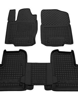 Автомобильные коврики в салон на mercedes gle w166 15-19 черные avto-gumm мерседес гле