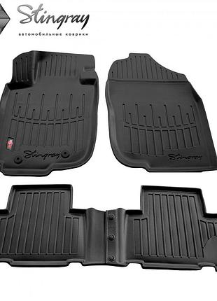 Автомобильные коврики в салон на toyota rav4 ca30w 05-12 4шт черные stingray тойота рав4