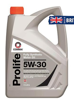 Моторное масло comma prolife 5w-30 4л