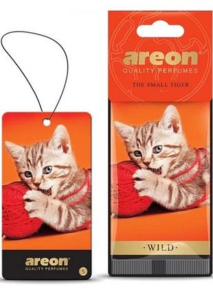 Освежитель воздуха areon сухой листок wild small tiger