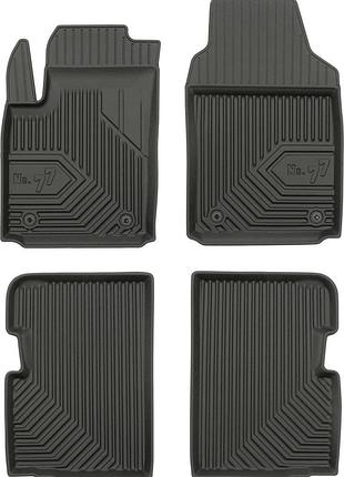 Автомобильные коврики в салон frogum 3d на fiat 500 1 07- фиат 500 черные