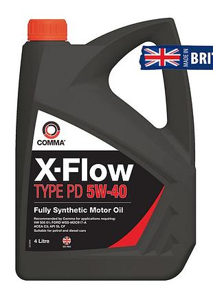 Моторное масло comma x-flow type pd 5w40 4л