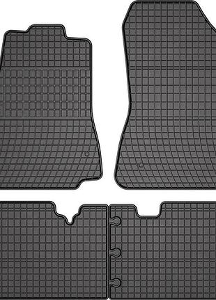 Автомобільні килимки поліки в салон frogum для citroen berlingo 2 08-18 1-2 ряд сітроен берлінго чорні