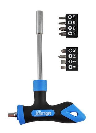 Отвертка т-образная molder mt32319 8в1