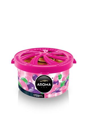 Универсальный ароматизатор aroma car organic bubble gum 40 г в банке
