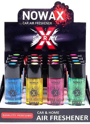 Ароматизатор nowax x spray 50 мл mix №1 набор 16 шт