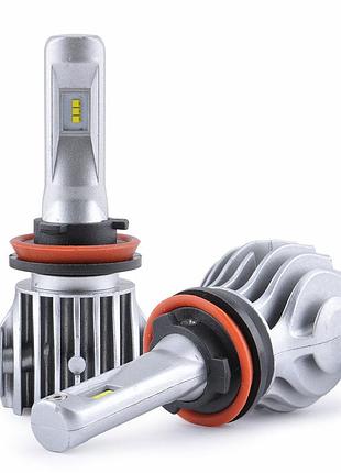 Светодиодные led автолампы solar h11 canbus 6000lm cree chip 1860 40w 6500k 12-24v компл