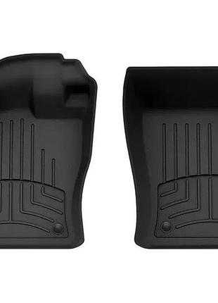 Автомобильные коврики в салон weathertech на volkswagen golf 15- передние черные фольксваген гольф