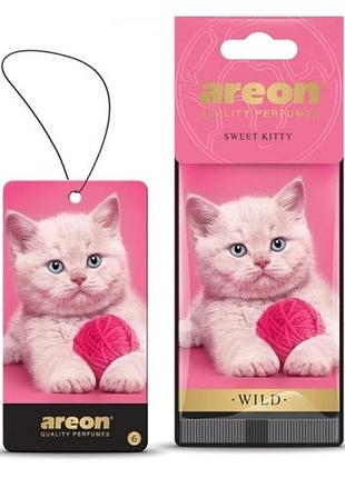 Освежитель воздуха areon сухой листок wild sweet kitty